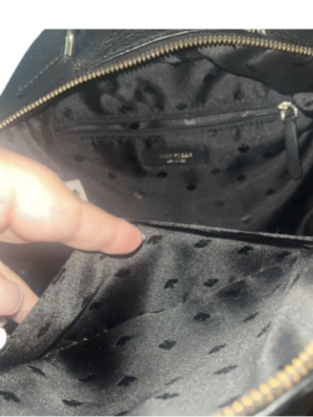 Kate Spade New York Jackson Large Pebbled Leather Backpack Black